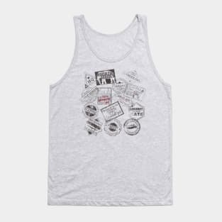 Jungle Navigation Company Boat Stamps Tank Top